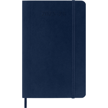 MOLESKINE Wochen-Notizkalender 25/26 DSB2018WN2Y26 18M liniert SC saphir 9x14cm