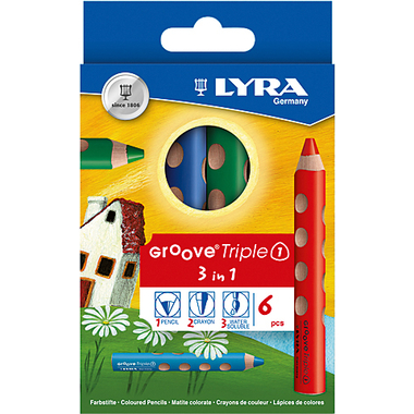 LYRA Farbstifte Groove 3831060 6 Farben