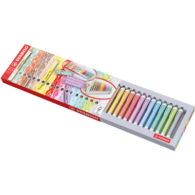 STABILO Swing Cool surligneur 1-4mm 275/18-02-5 Nature, set de table 18 pièces