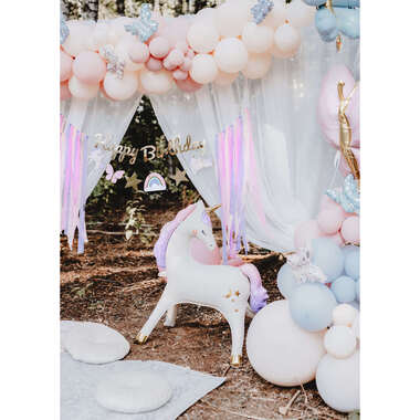PARTYDECO Ballon en plastique 95x86cm FB247 Licorne