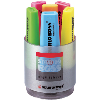 STABILO Textmarker BOSS 7006 Tischset 6 Stück
