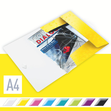 LEITZ Gumminbandmappe WOW A4 4599-00-16 gelb für 150 Blatt
