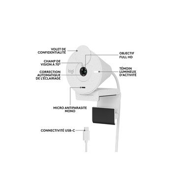 Logitech Webcam Brio 300 White