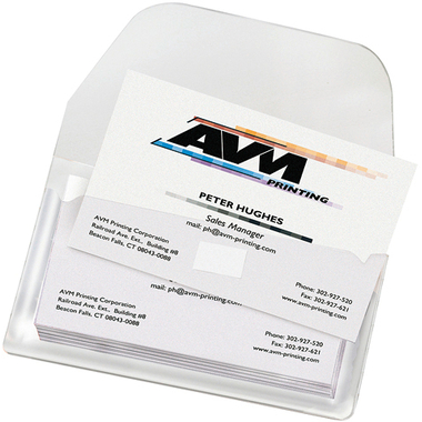 3L Poches cartes visite 105x60mm 6825-10 PP autocollant 10 pcs.