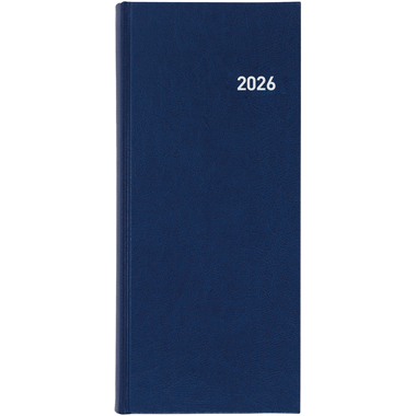 BIELLA Agenda Tower 2026 800311050026 1G/2S blu ML 13.5x31.5cm