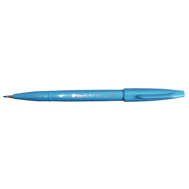 PENTEL Brush Sign Pen SES15C-S blu chiaro