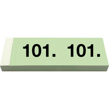 SIMPLEX Garderobenblock 101-200 13081 grün 100 Blatt