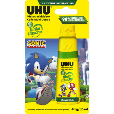 UHU Flinke Flasche ReNATURE 40g 9000320 Sonic the Hedgehog