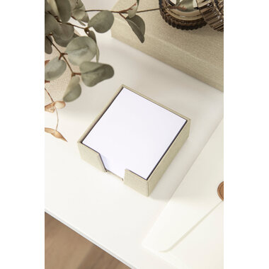 BIGSO BOX OF SWEDEN Zettelkasten James 110x110mm 2711C5501 Leinen beige