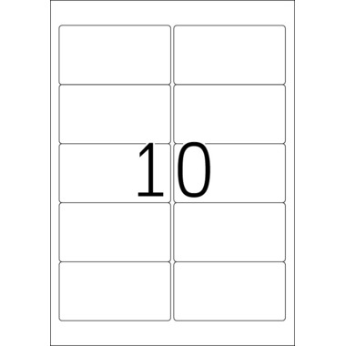 HERMA Étiquettes SPECIAL 96x50.8mm 4349 blanc,non-perm. 250 pcs./25 f.