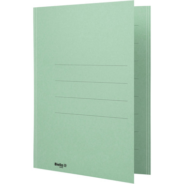 BIELLA Einlagemappe m. Klappe A4 25040130U grün 240g/m2 50 Stück