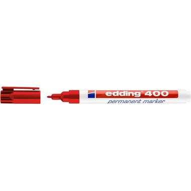EDDING Marqueur permanent 400 -1mm 400-2 rouge