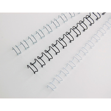 GBC Baguettes de reliure 8mm A4 IB165122 noir, 21 anneaux 100 pcs.