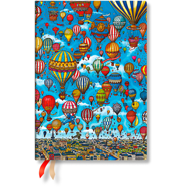 PAPERBLANKS Agenda Ballons Midi 26/27 FD1841-5 1W/2S 18M DE HOR SC 13x18cm