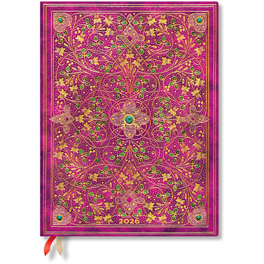 PAPERBLANKS Agenda Diamant. Thron. 2026 DD0639-9 1W/2S HOR Ultra HC DE 18x23cm