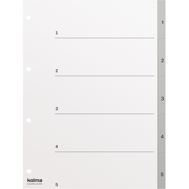 KOLMA Register KolmaFlex A4 18.554.03 grau 1-5