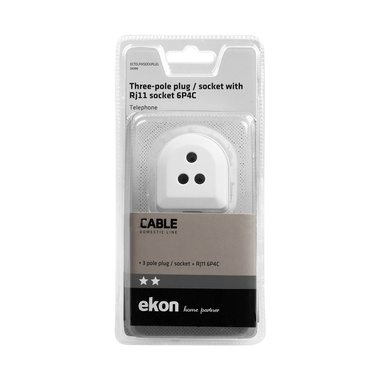Ekon tripolar unified plug/socket