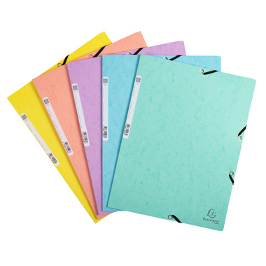 EXACOMPTA Gummibandmappe Aquarel A4 55560E ass.