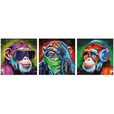 Schipper Dipingere con i numeri I 3 scimmie