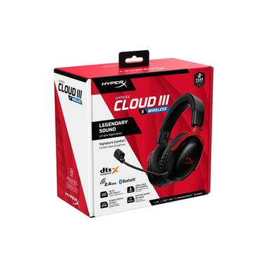 HyperX Headset HyperX Cloud III S Red/Black