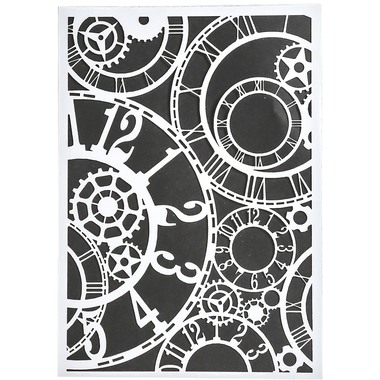 I AM CREATIVE Schablone 2000.37 A5, Uhrwerk