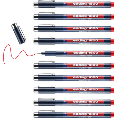 EDDING Profipen 1800 0.35mm 1800-2-03 rot