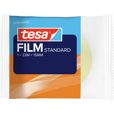 TESA Klebeband 15mmx33m 573810000 Standart, transparent