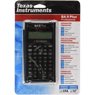 TEXAS INSTRUMENTS Finanzrechner BA II Plus Professi professional d/f/e