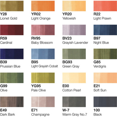 COPIC Marker Ciao 22075714 20 pz. Set love