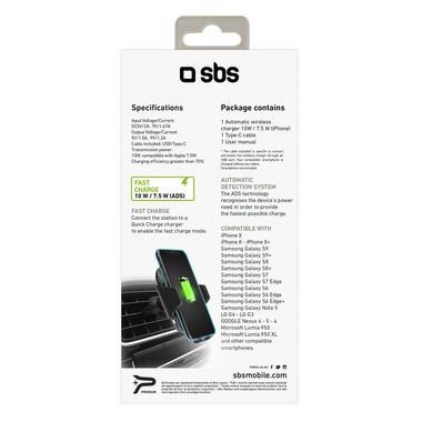 Support de charge sans fil à fermeture automatique