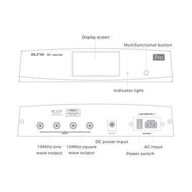 Aune SC1 EVO Horloge maître haute précision 10 MHz Noir
