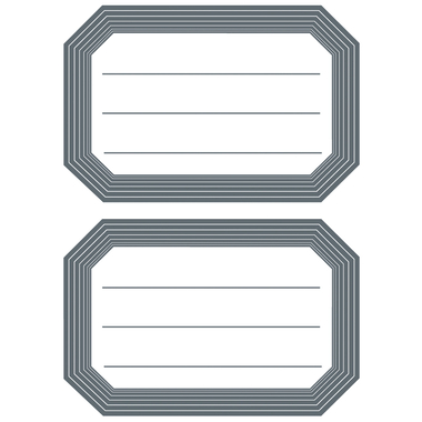 HERMA Etiquettes 55×82mm 5719 bord gris, ligné 12 pcs.