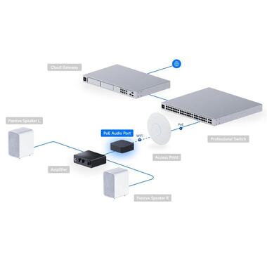 Ubiquiti PoE Audio Port Noir