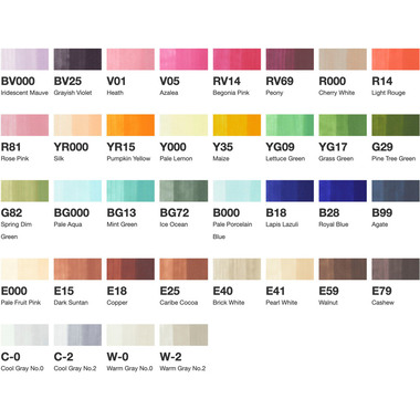 COPIC Marker Ciao 22075365 36er Set E