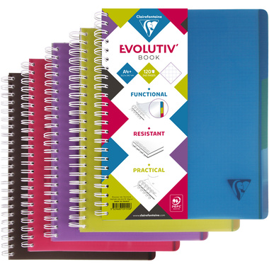 CLAIREFONTAINE LINICOLOR Quaderno A4+ 329155 5mm 120 fogli