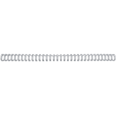 GBC Drahtbinderücken 9.5mm A4 RG810697 silber, 34 Ringe 100 Stück