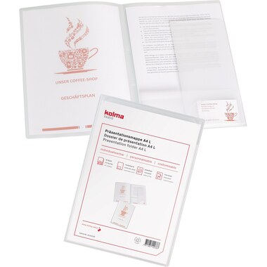 KOLMA Präsentationsmappe Vario A4 10.010.00 transparent, Fronttasche