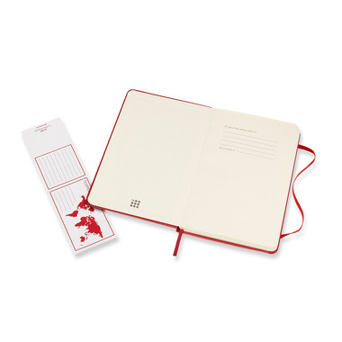 MOLESKINE Notizbuch Medium 18,2x11,8cm 626628 liniert, scharlachrot, 208 S.