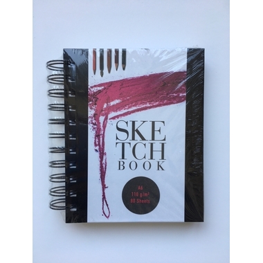 BAM4U.CH Livre d'ésquisse A6 6678A6 110g, perforées 80 feuilles