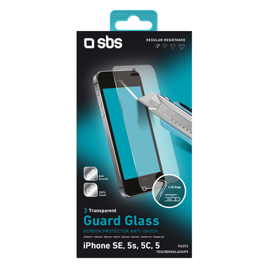 Protection écran effet verre ultra résistante pour iPhone SE, 5s, 5, 5c