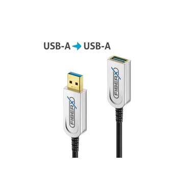 PureLink FiberX USB 3.1-Verlängerungskabel FX-I650 AOC USB-A - USB-A 12 m