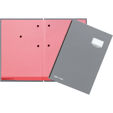 PAGNA Raccoglitore firme De Luxe A4 24202-06 grigio 20 scomp.