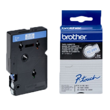 PTOUCH Ruban, laminé bleu/blanc TC-293 PT-3000 9 mm