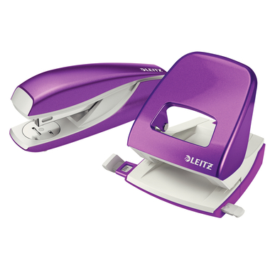 LEITZ Bucatrice/Cucitrice WOW 5095 5095-10-62 viola, Bundle 30 fogli