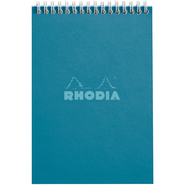RHODIA Bloc à spirales Couleurs A5 118202C vert, carreaux 80 feuilles