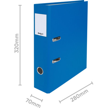 BIELLA Ordner Plasticolor 7cm 10740705U blau A4