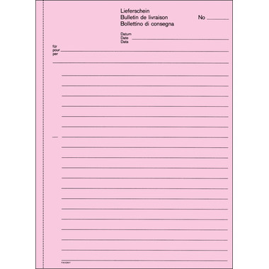 FAVORIT Bon de livraison D/F/I A5 8233OK 3 couleurs 50x3 feuilles