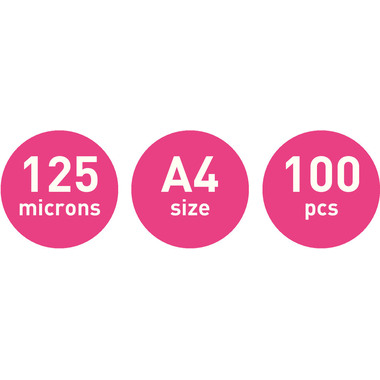 LEITZ Pelicole per laminazione A4 74300002 lucido, 125my 100 pezzi
