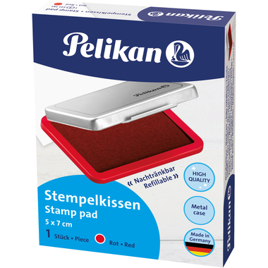 PELIKAN Timbro in metallo rosso 331181 No.3 7x5cm