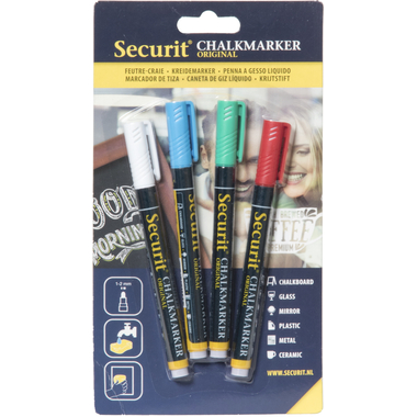 SECURIT Kreidestift 1-2mm BL-SMA100-V4-COL 4 Farben ass.